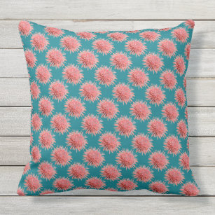 Pink Sea Urchins Pattern Cushion