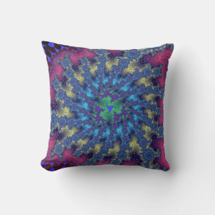 Pink Seafoam Burst Cushion