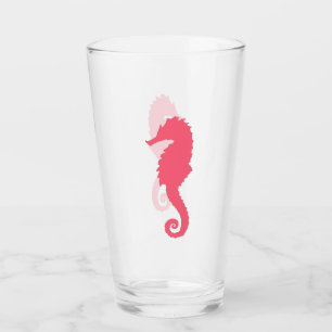 Pink Seahorse Glass