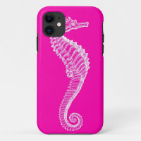 Pink Seahorse iPhone Case