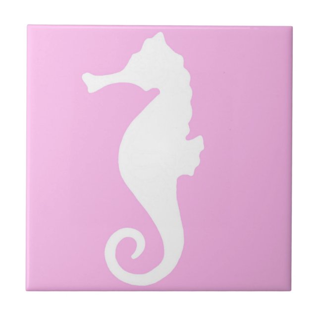 Pink Seahorse Tile (Front)