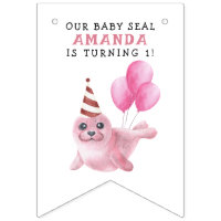 Pink Seal 1st Birthday Under The Sea