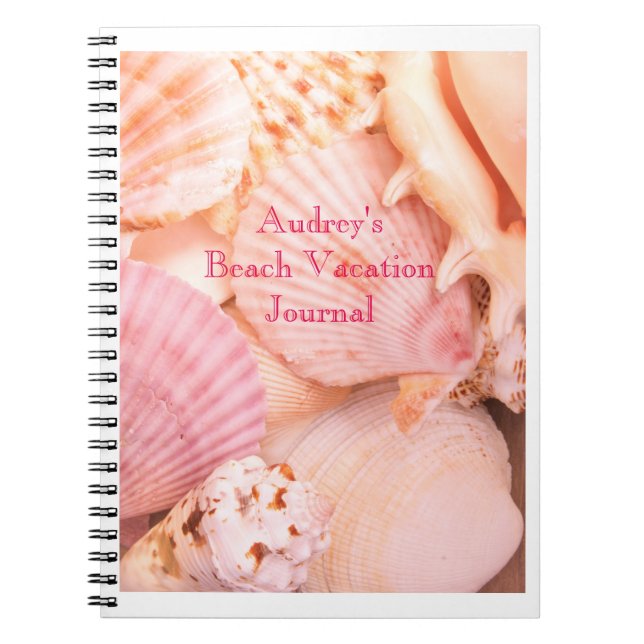 Pink Seashells Notebook (Front)