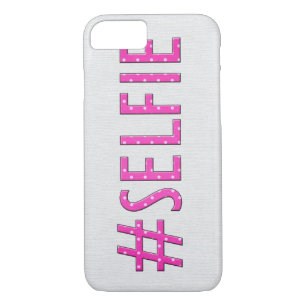 Pink "Selfie" Polka Dot Case-Mate iPhone Case