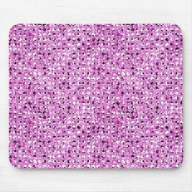 pink sequin effect mousepad (Front)