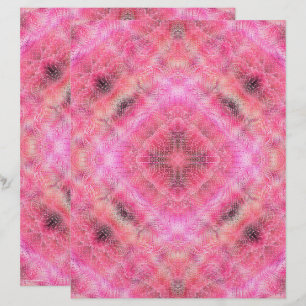 Pink Serene Garden Scrapbook Paper 2-Sided Page