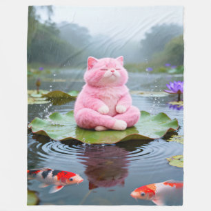 Pink Serenity 001 Fleece Blanket