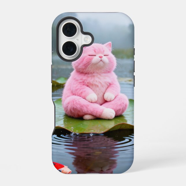 Pink Serenity 001 iPhone 16 Case (Back)