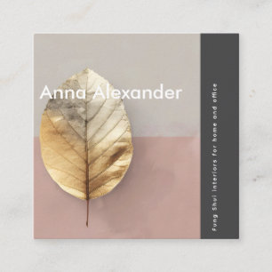 Pink Serenity Design 4 Square Business Card