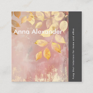 Pink Serenity Design 9 Square Business Card