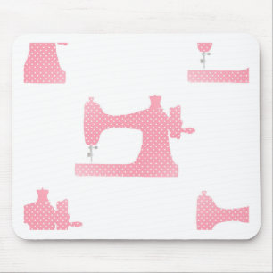 pink sewing machine mouse pad