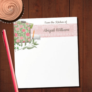 Pink Shabby Chic Kitchen Notepad