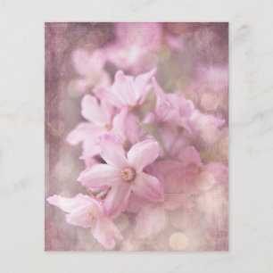 Pink Shabby Flowers & Bokeh Scrapbook Ephemera