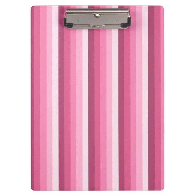 Pink shadow stripes clipboard (Front)