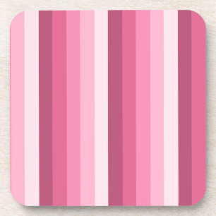 Pink shadow stripes coaster