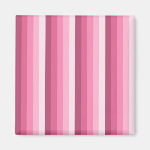 Pink shadow stripes magnet