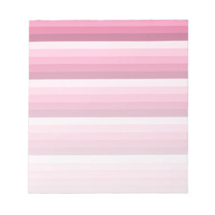 Pink shadow stripes notepad