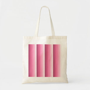 Pink shadow stripes tote bag