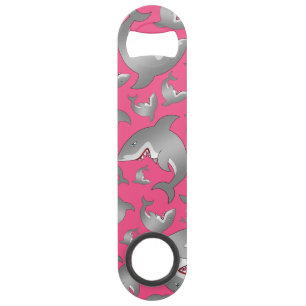 Pink shark pattern