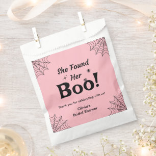 Pink She Found Her Boo Halloween Bridal Shower  Favour Bags