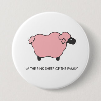 Pink Sheep 7.5 Cm Round Badge