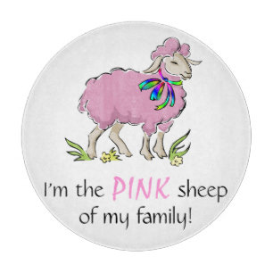 Pink Sheep of the Family Cutting Board