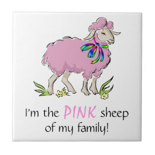 Pink Sheep of the Family Tile