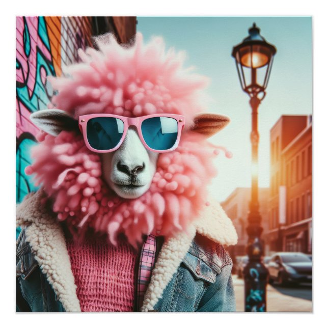 Pink sheep poster (Front)