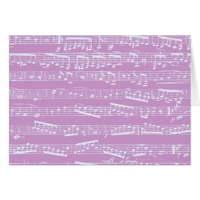 Pink Sheet Music (Front Horizontal)