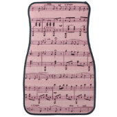 Pink  Sheet Music Car Mat (Front)