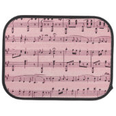 Pink  Sheet Music Car Mat (Rear)
