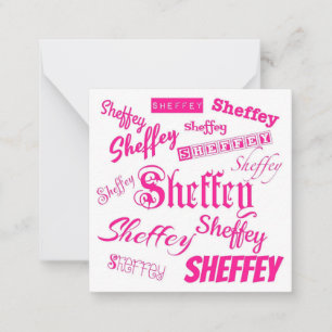 Pink Sheffey Fonts - 9572 Card