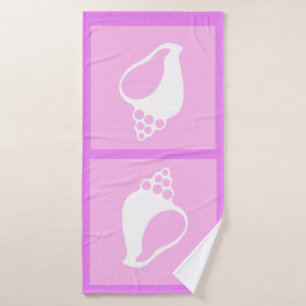 Pink Shell Bath Towel