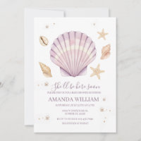 Pink Shell Girl Baby Shower
