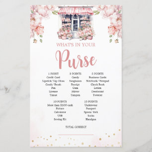 Pink She's Off The Market Bridal Shower Purse Game