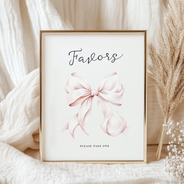 Pink She's Tying the Knot Favours Table Sign (Creator Uploaded)
