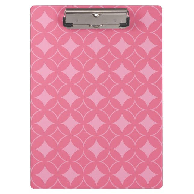 Pink shippo pattern clipboard (Front)