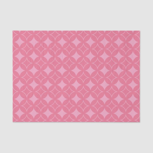 Pink shippo pattern tissue paper (Front)