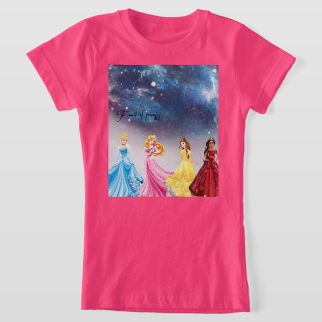 Pink shirt with beautiful princesses  (Laydown)