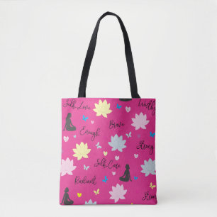 Pink Shoulder Tote Bag Self-Confidence Bag