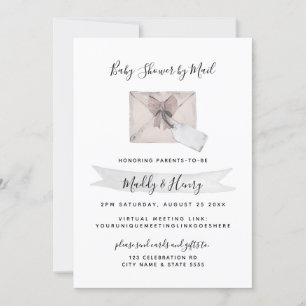 Pink Shower by Mail Virtual Long Distance Invitation