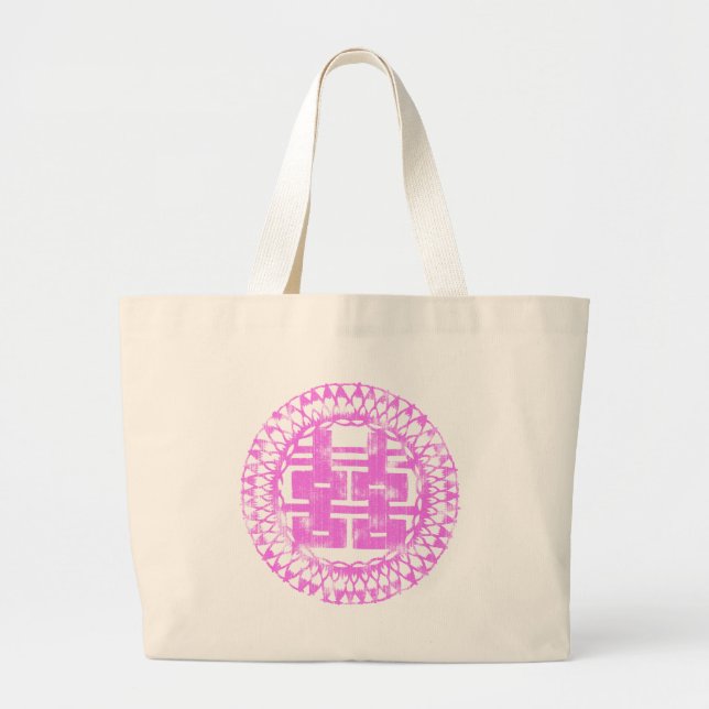 Pink Shuan Xi Large Tote Bag (Front)