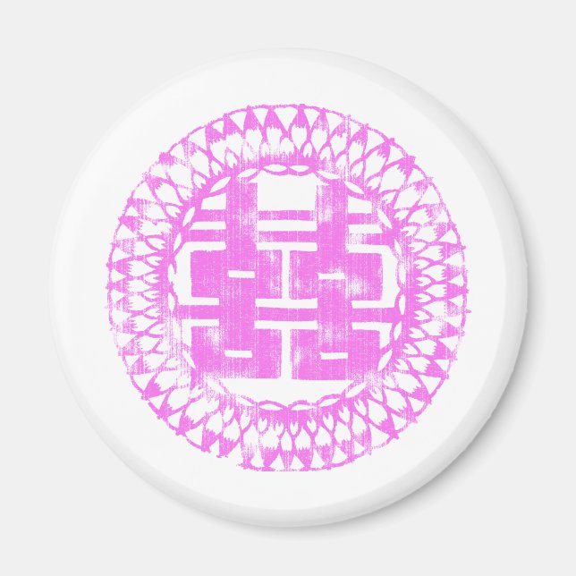 Pink Shuan Xi Magnet (Front)