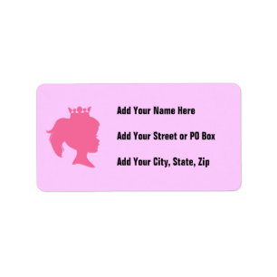 Pink Silhouette Princess T-shirts and Gifts Label
