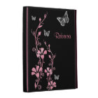 Pink, Silver Butterfly Floral iPad (1,2,3) Folio