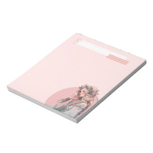 Pink Simple Cute Anime Boho Notepad