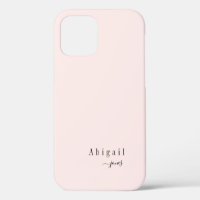 Pink Simple Script Name elegant personalised