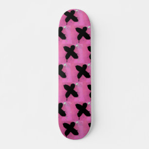 Pink skateboard. skateboard
