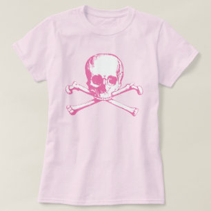 Pink Skull And Crossbones T-Shirt