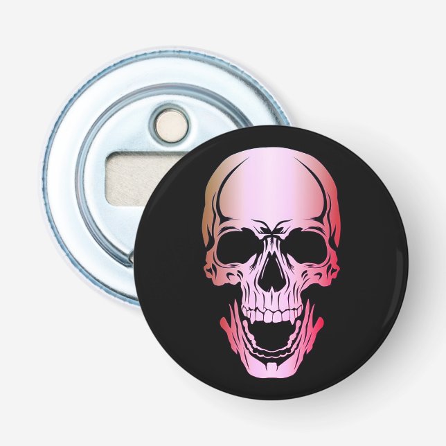 Pink Skull Bottle Opener (Front)